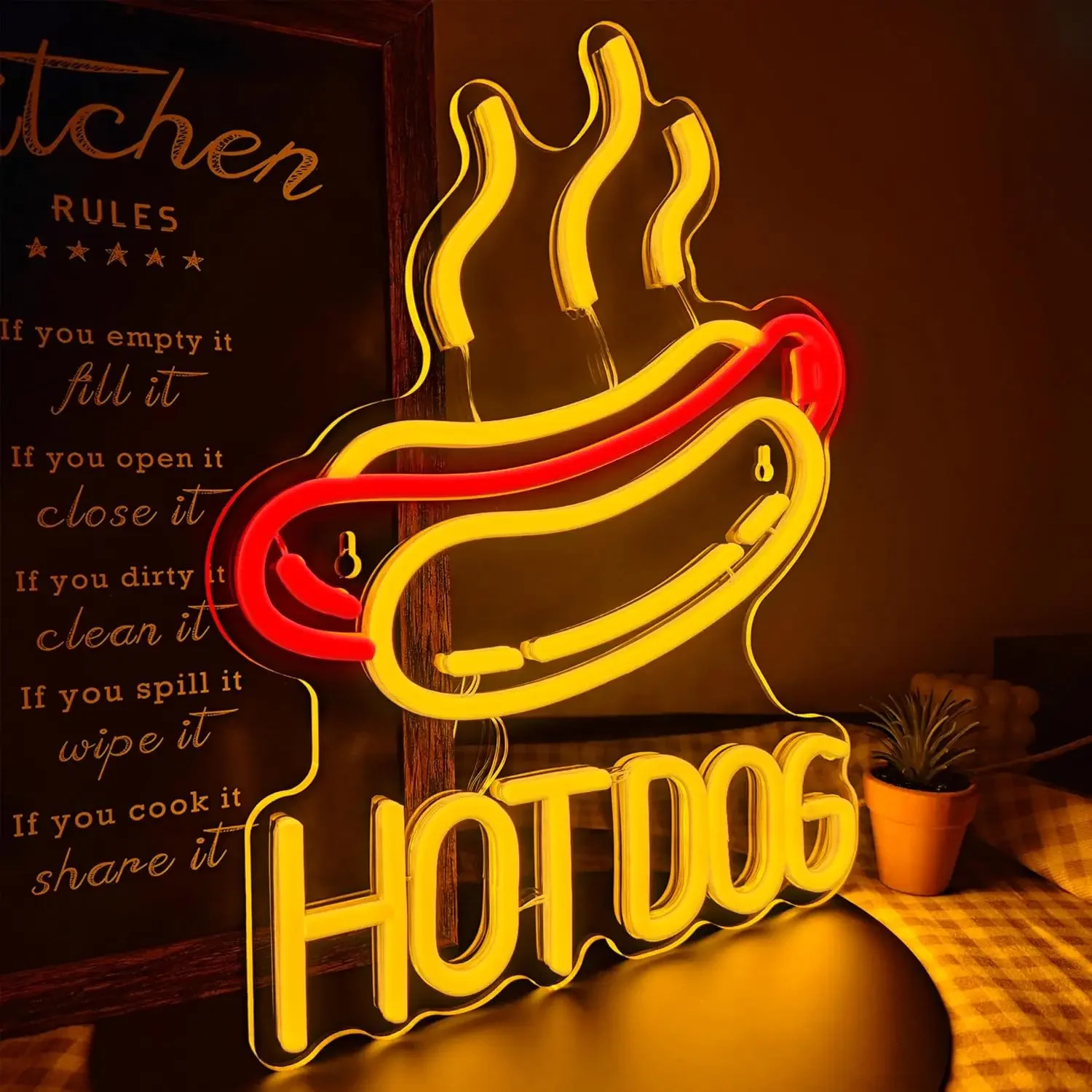 Hot Dog LED Neon Sign for Wall - огляд і ціна Commercial Kitchen Windows