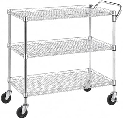 Heavy Duty 3 Tier Rolling Util - огляд і ціна Commercial Kitchen On Wheels