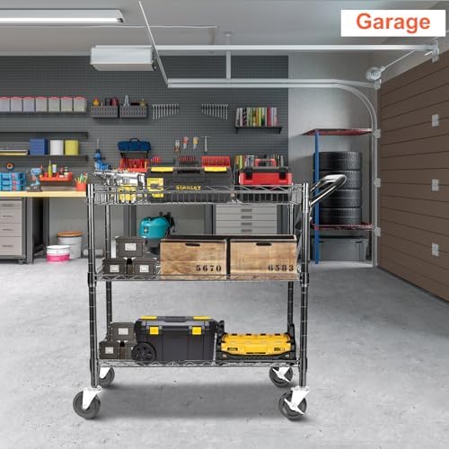 Heavy Duty Utility Cart, 990Lb - огляд і ціна Commercial Kitchen On Wheels