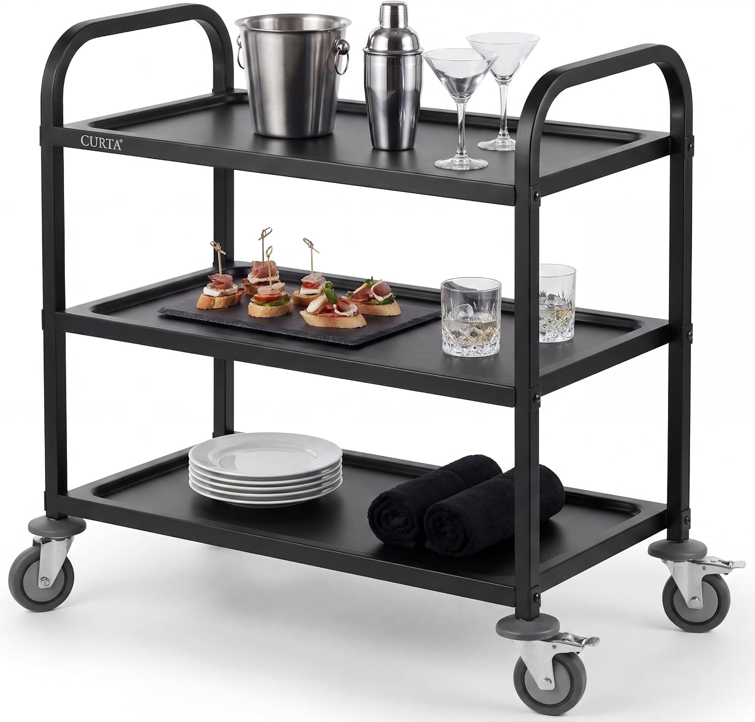 Black Stainless Steel Serving  - огляд і ціна Commercial Kitchen On Wheels