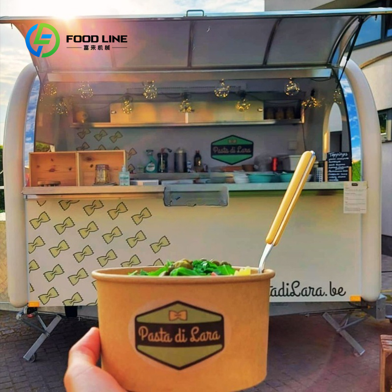 Customized Round Food Trailer  - огляд і ціна Commercial Kitchen Windows