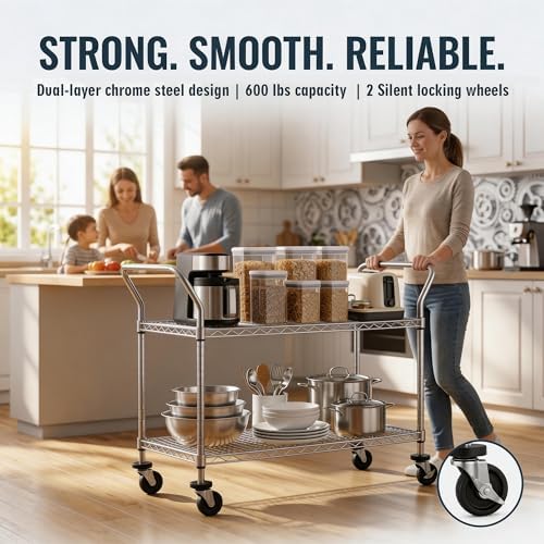 2 Tier Commercial Grade Rollin - огляд і ціна Commercial Kitchen On Wheels