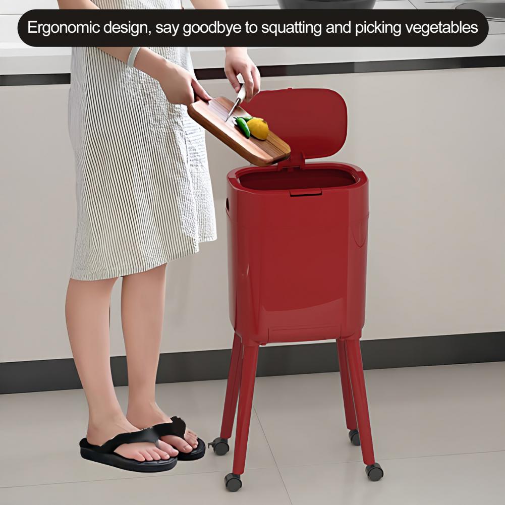 Trash Can with with Heightened - огляд і ціна Commercial Kitchen On Wheels